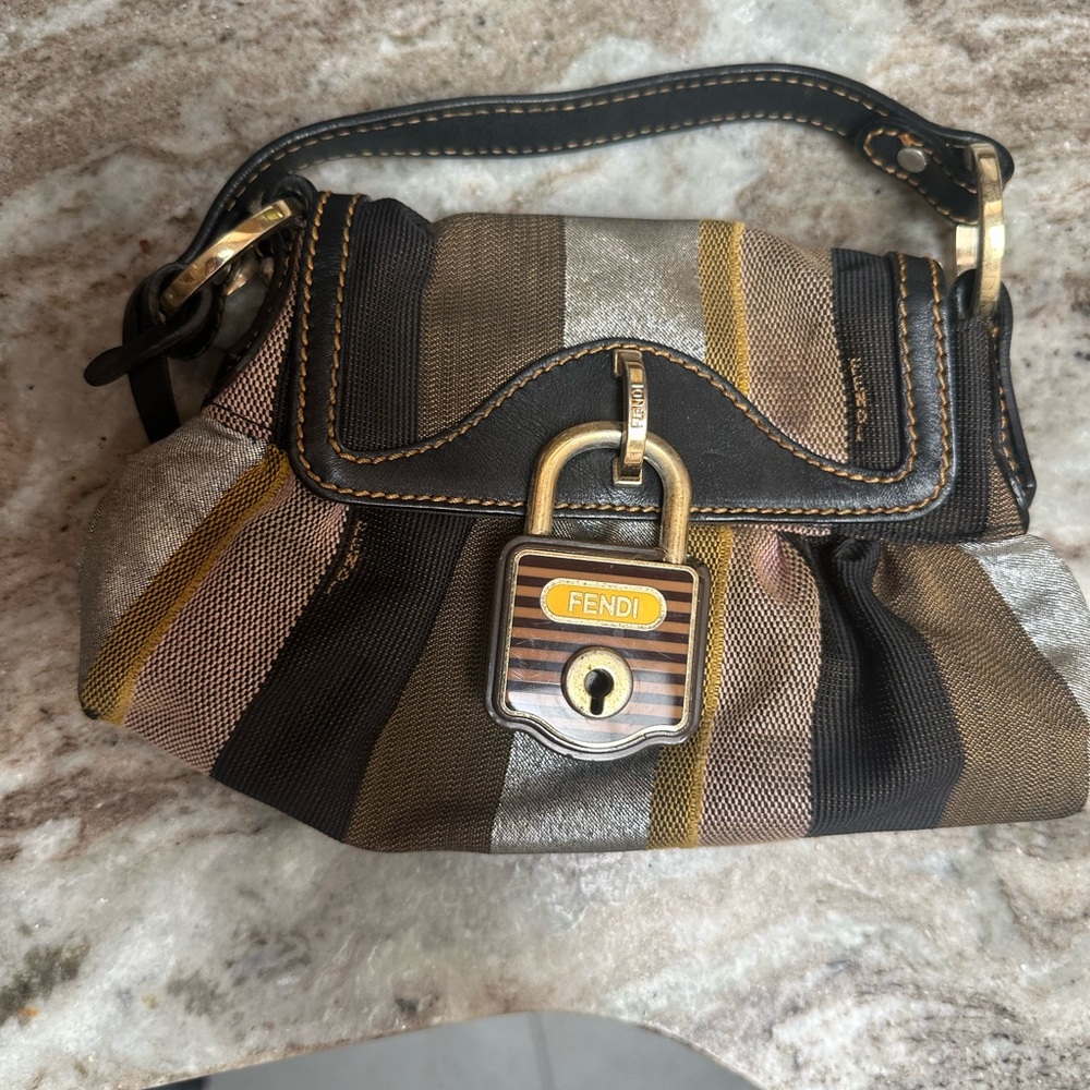 Fendi Multicolor Striped Women's Bag